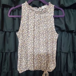 Sienna Sky 100% polyester knot detail blouse size small